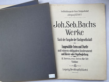 Noten. J.S. Bach's Werke
