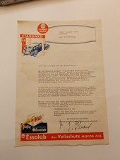 Original Brief Standard Tankstelle Essolub Oel N16