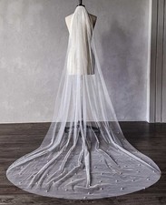 Brautschleier 300cm Weiß