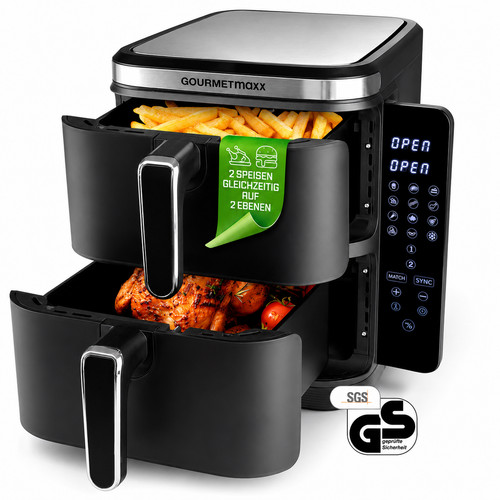 Heißluftfritteuse doppel 11l - heißluftfritteuse,