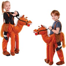 Kostüm Pferd Reittier Gr. 128 Schlüpfkostüm Jungen Mädchen Pferdekostüm Horse