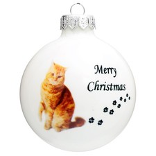 SIKORA Katze Weihnachtskugel