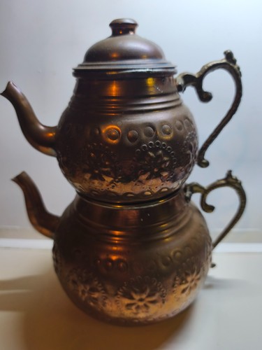 Teekanne kupfer mit - teekanne,