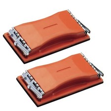 Handschleifer 2x Schleifklotz mit Klemmen Schleifpapier Autolack