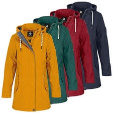 New View Damen Softshell Mantel Jacke Kurzmantel Parka Übergang Kapuze 