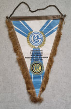 Wimpel FC SCHALKE 04 SONDERWIMPEL 80 Jahre Jubiläumsspiel INTER MAILAND 11.08.84