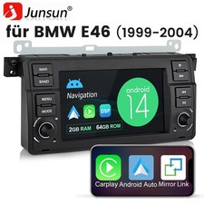 7" Android 14 2+64G für 3er BMW E46 318 320 Autoradio GPS NAVI WiFi Carplay Auto