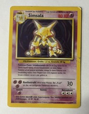 Pokémon Karte Simsala Holo Basis Base Set