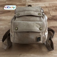 Belstaff LEATHER BACKPACK, shoulder bag, vintage , peanut brown, ca. 6l Volumen