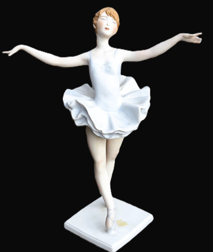 Ballerina biskuitporzellan - ballerina,