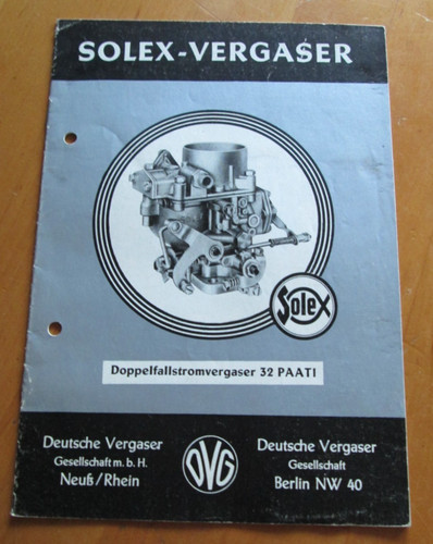 Solex doppelfallstrom vergaser - solex,