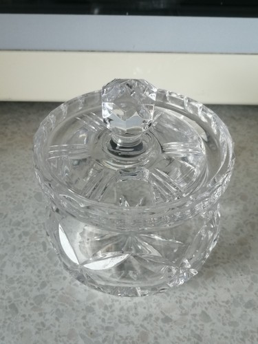 Kristall glas zuckerdose mit - kristall,