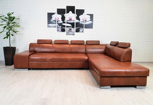 Echtleder ecksofa aus - ecksofa, sehr