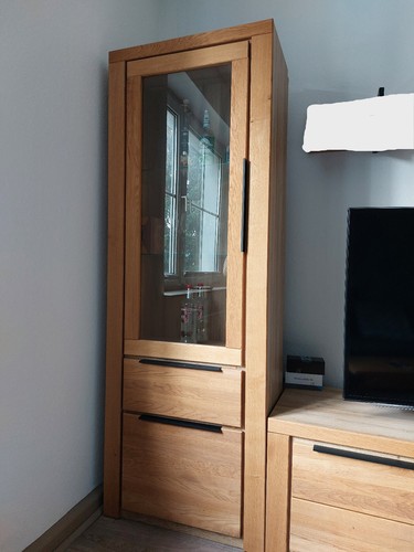 Vitrinenschrank holz eiche - vitrinenschrank,
