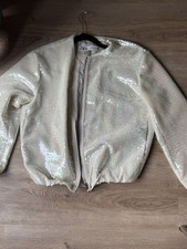 Pailetten Bomberjacke Zara Gr
