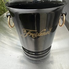 FREIXENET SEKTKÜHLER, Tablett, 8 Gläser schwarzer Stiel 2 Gläser goldener Stiel