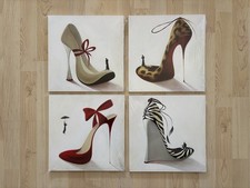 4x Wandbilder Highheels -