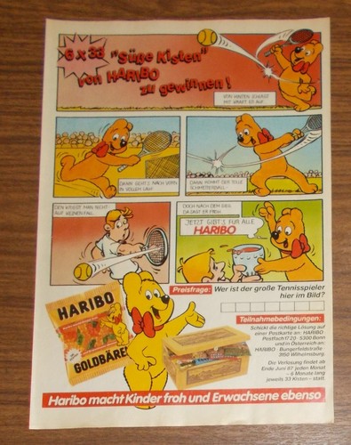 Seltene werbung haribo - werbung,