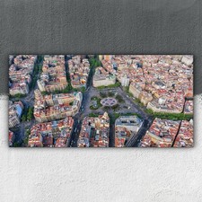 Barcelona Luftaufnahme 100x50 Wandbilder XXL Bilder Leinwand Canvas