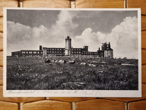 Brockenhotel 1934 gelaufen - ak,