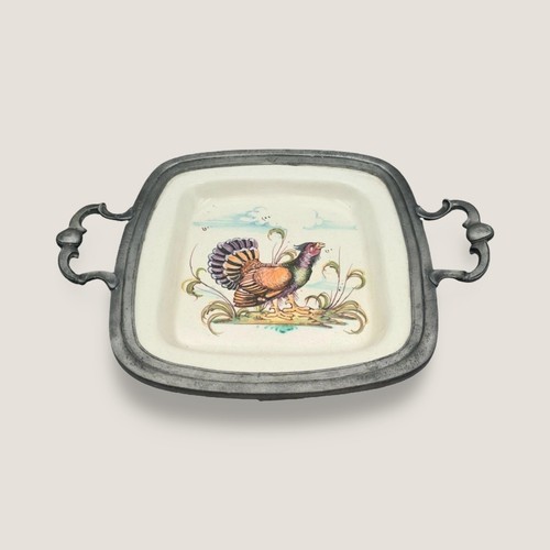 Vintage keramik servierplatte - vintage,