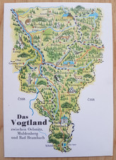AK POSTKARTE DAS VOGTLAND