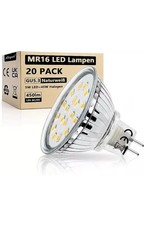 Allesgute Set mit 20 LED-Leuchtmitteln GU5.3 MR16 5W 4500K Naturweiß