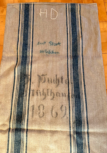 Leinensack bauern leinen - leinen, 1869