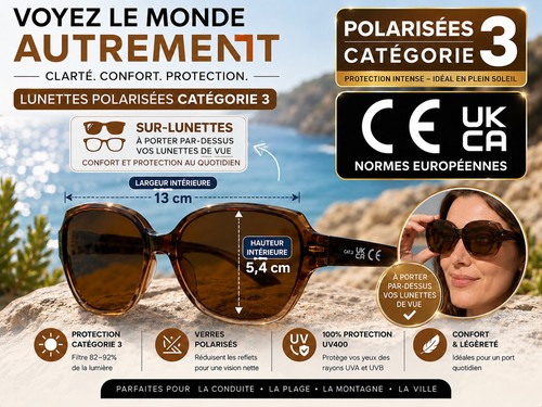 Polarisierte sonnenbrille auf - sonnenbrille,