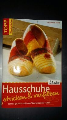 Hausschuhe stricken und