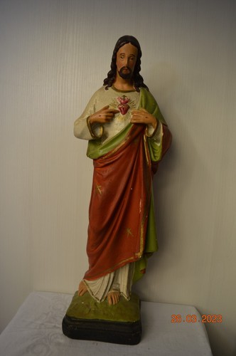 Alte gipsfigur jesus kirche - gipsfigur,