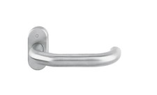 Hoppe Profiltür-Rosetten-Halbgarnitur Paris Edelstahl matt (E326)