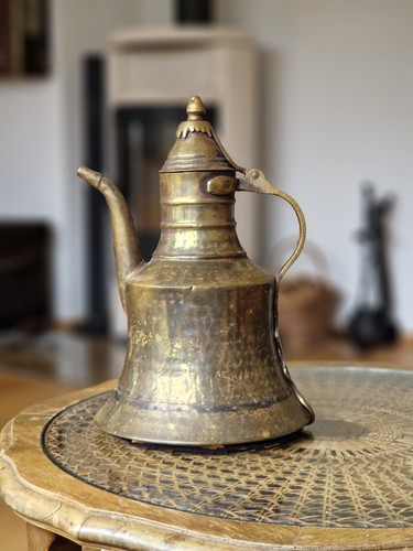Teekanne antik bronze - teekanne,