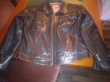 Replay Echtlederjacke Schwarz