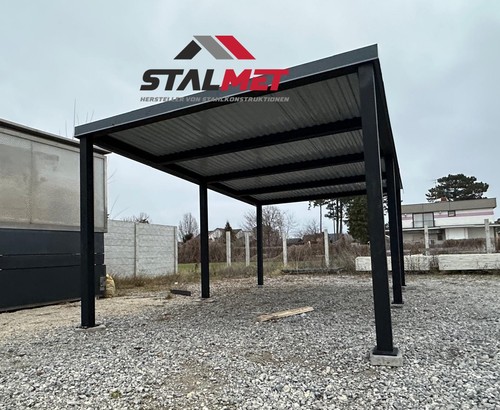 Carport blechgarage 4x6x2 - carport,