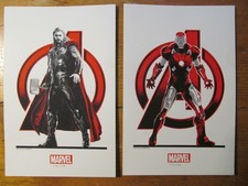 2 Kunstdrucke MARVEL: Thor und Iron Man jeweils limitiert auf 150 / numeriert