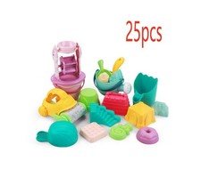 25tlg. Sandspielzeug Set Strandspielzeug für Sandkasten mit Kipper und-Gießkanne