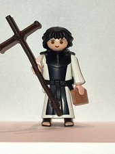 Playmobil Mönch Abt Kloster Kirche Mittelalter Kreuz Buch Bibel Figur S2R9B1
