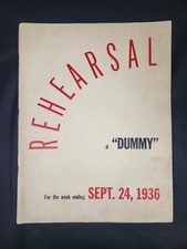 REHEARSAL  a  "DUMMY" Sept