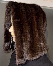 Echt Fell Pelz Nerz Kapuze