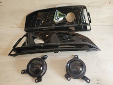 Stoßstangengitter Abdeckungen ACC für Audi A4 S-Line Bj 2016 Bis 2018 in schwarz