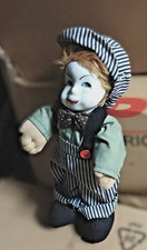 Künstlerpuppe  Junge 30 cm,  stehend, mit Porzellankopf, Vintage