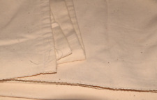 Altes Bettlacken Stoff Stoffballen schwer, creme 190 x 170 cm (12768)