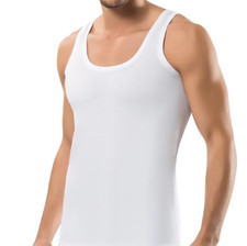 4x Herren Unterhemden Extralang 100% Baumwolle Feinripp Tank Top Achselhemd 