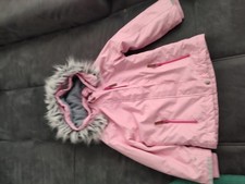 warme Winterjacke rosa mit