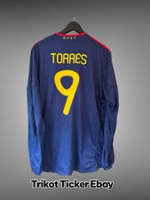 Fernando Torres Trikot Original Spanien 2010 WM Gr. L Shirt Jersey  Langarm LS