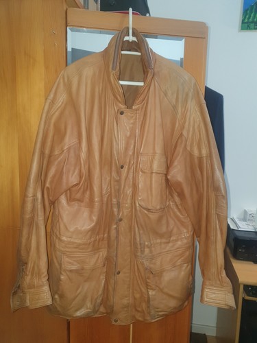 Lederjacke hellbraun - lederjacke,