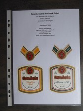 Bieretiketten, (c23) Pößneck, Rosenbrauerei Pößneck GmbH