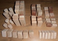 56 Holzbauklötze Natur ohne