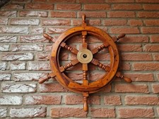 Schiffsrad Antik Steuerrad 60cm Schiffsteuerrad Schiff Piraten Deko Boot Holz